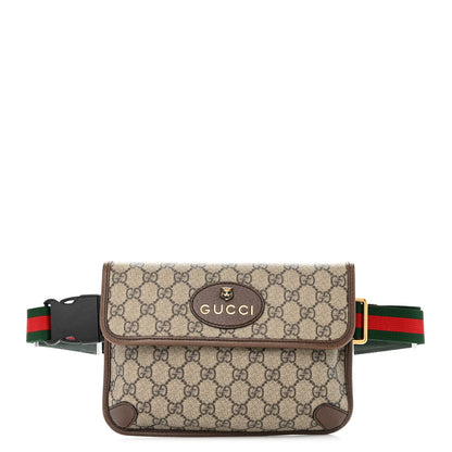 Gucci GG Supreme Monogram Neo Vintage Web Belt Bag Brown 1 of 15
