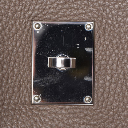 Hermes Taurillon Clemence JPG Shoulder Birkin II 42 Etoupe 23 of 37