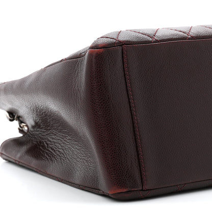 Chanel Caviar Quilted Grand Shopping Tote GST Dark Bordeaux 9 of 11