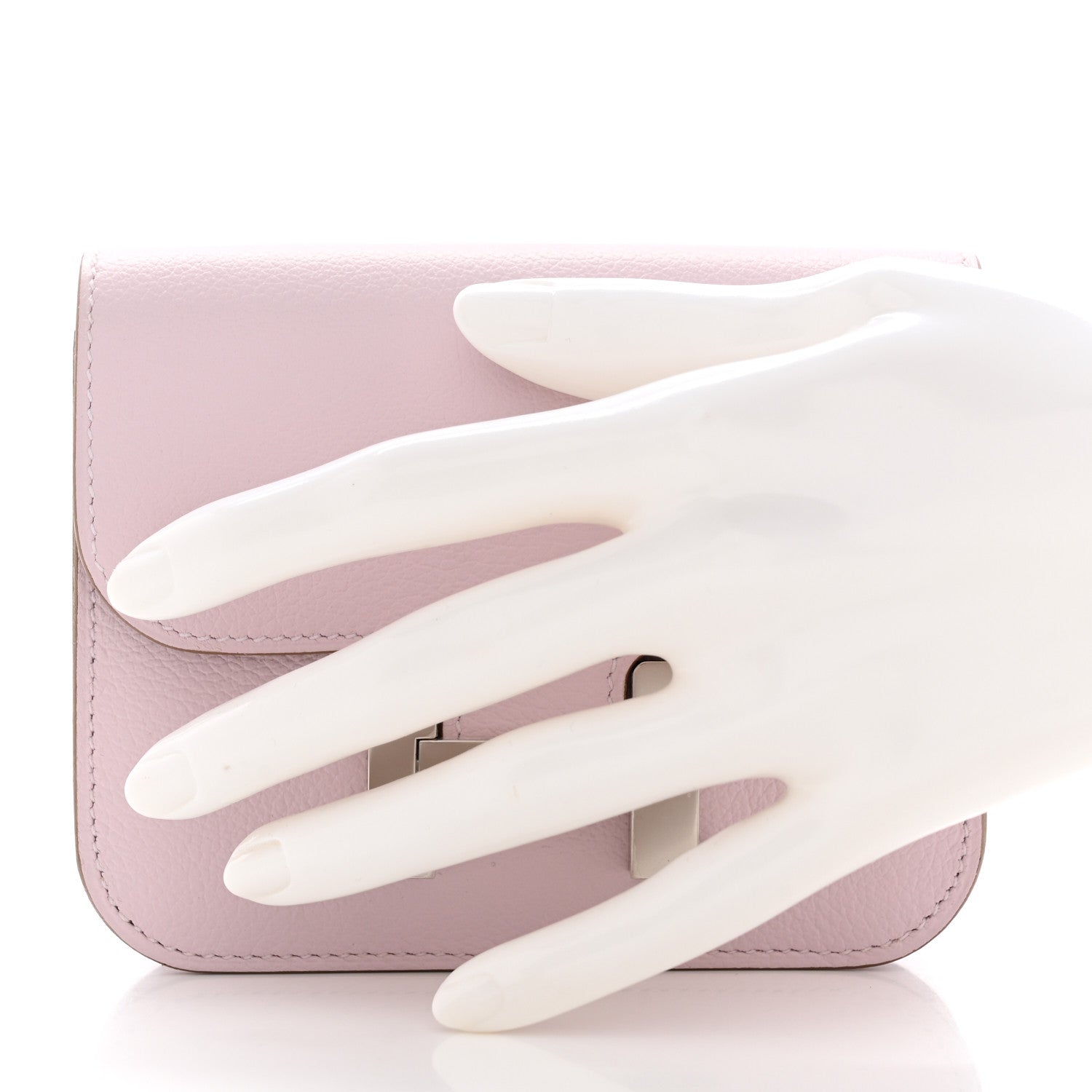 Hermes Evercolor Constance Slim Wallet Mauve Pale 2 of 8