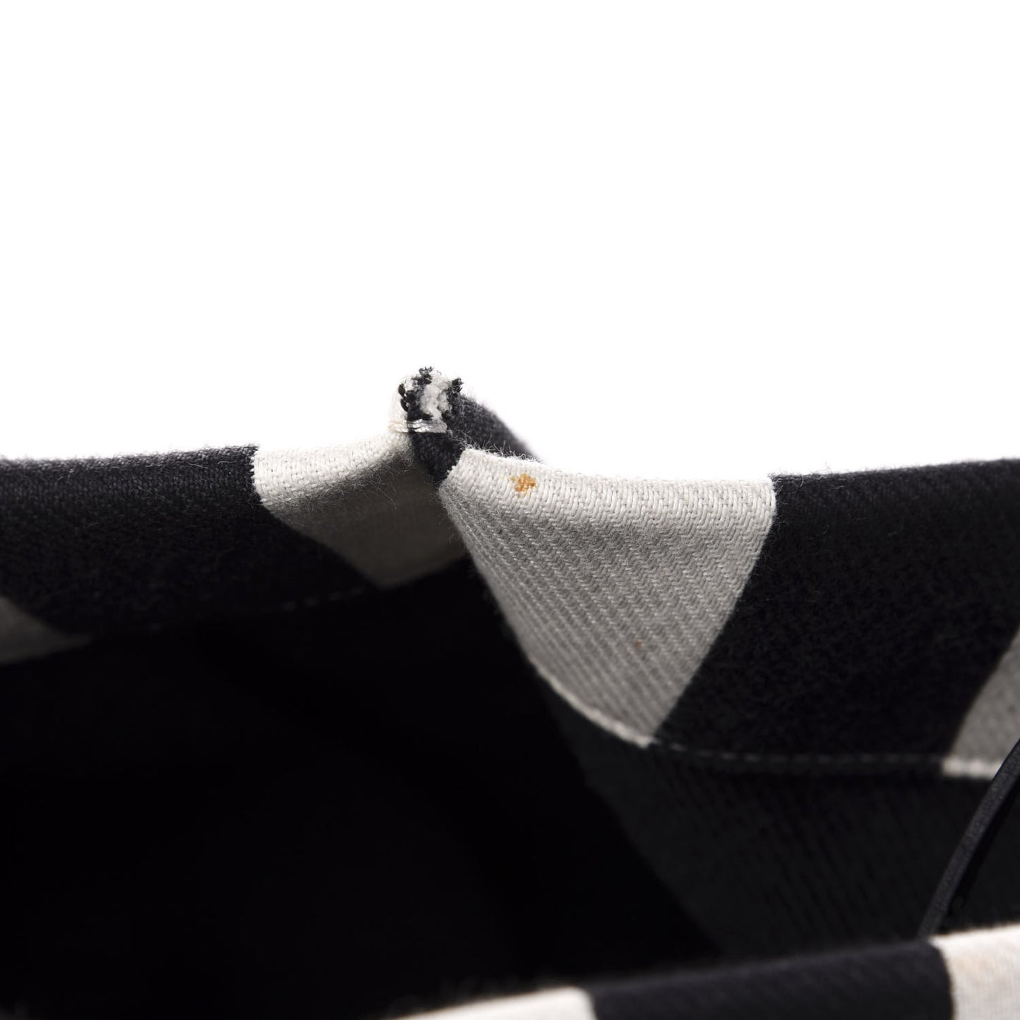 Cotton Canvas Striped Medium Phantom Luggage White Black