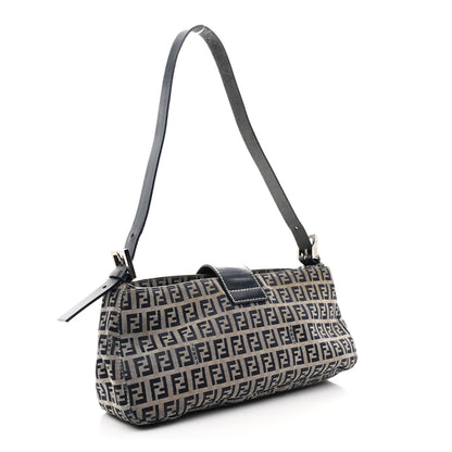 Fendi Zucchino Mini Mama Baguette Navy 3 of 10