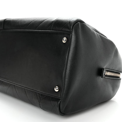 Chanel Calfskin Chevron CC All Day Long Boston Black 10 of 10