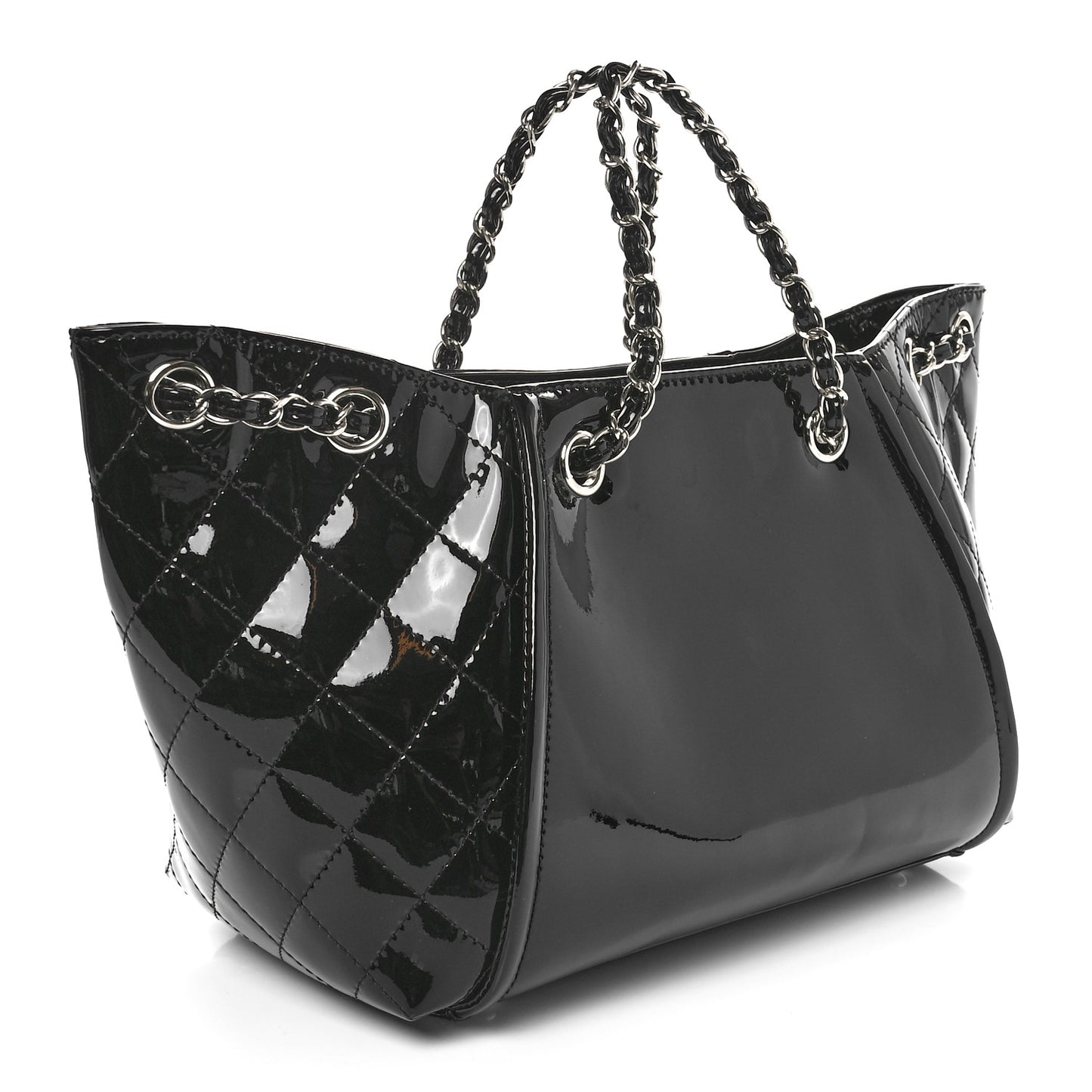 Vinyl Small Lipstick Tote Black