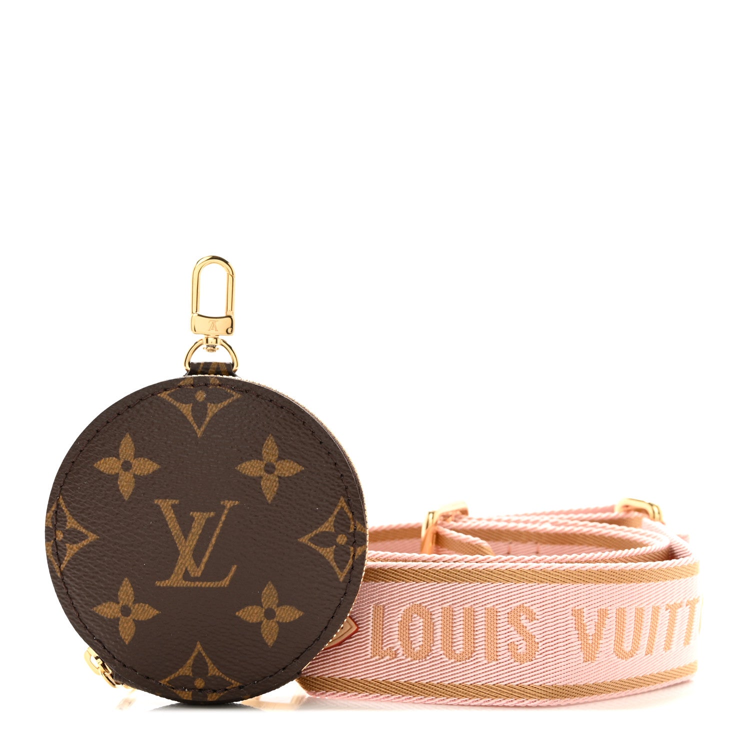 Louis Vuitton Monogram Multi Pochette Accessories Bandouliere Shoulder Strap Rose Clair 1 of 6