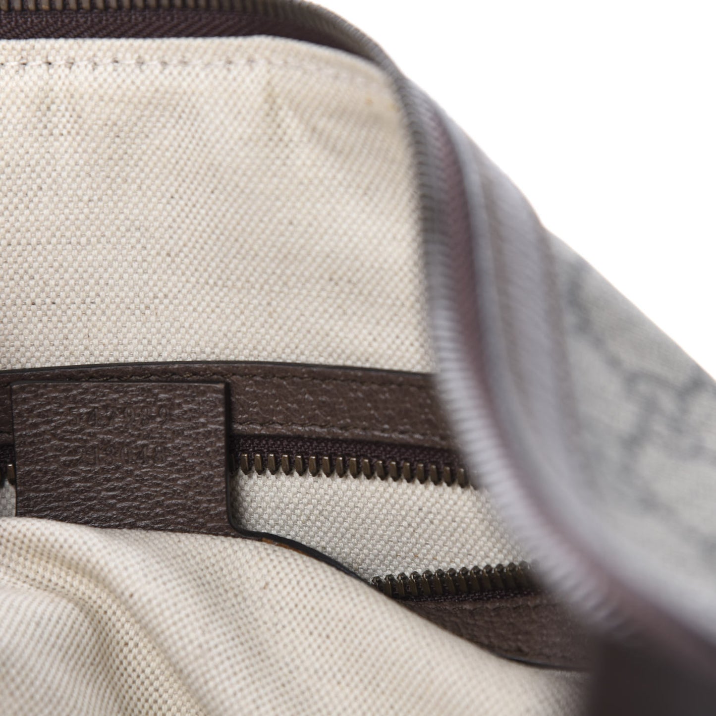 GG Supreme Monogram Web Ophidia Half Moon Hobo Brown