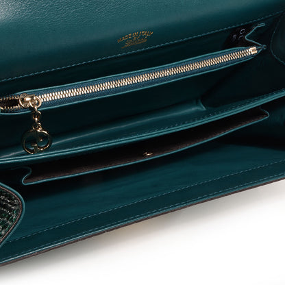 Gucci Python Medium 1973 Shoulder Flap Bag Malachite Green 6 of 10