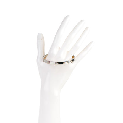 Cartier 18K White Gold LOVE Cuff Bracelet 20 2 of 5
