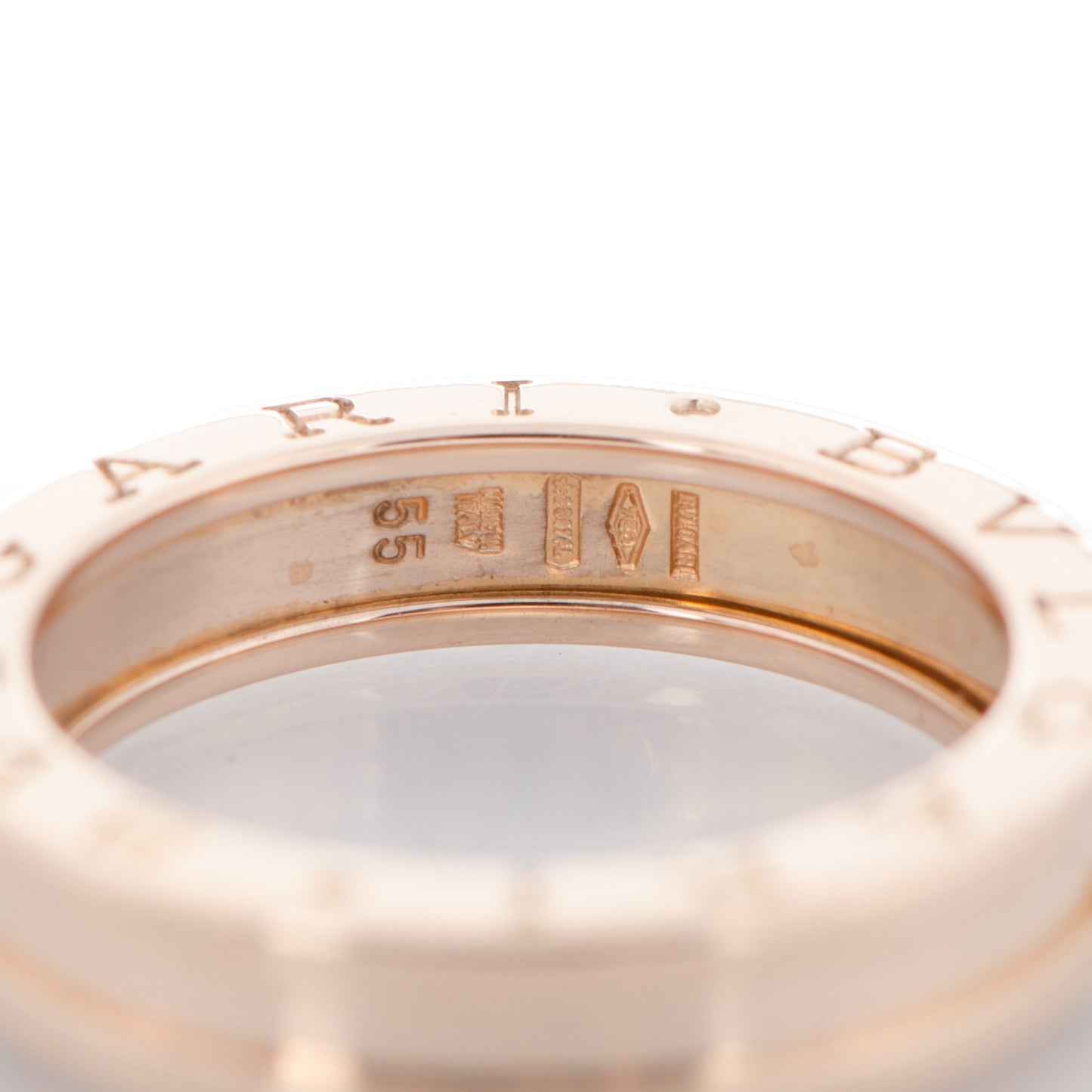 18K Rose Gold B.Zero1 Ring 55