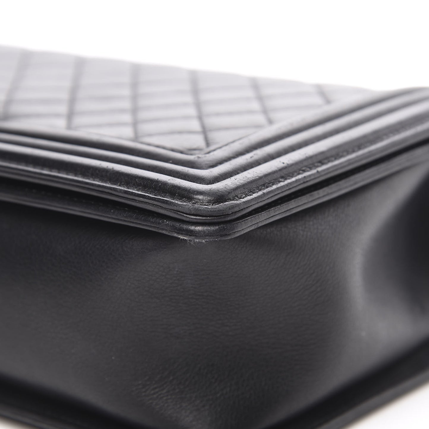 Calfskin Quilted New Medium Boy Flap Black