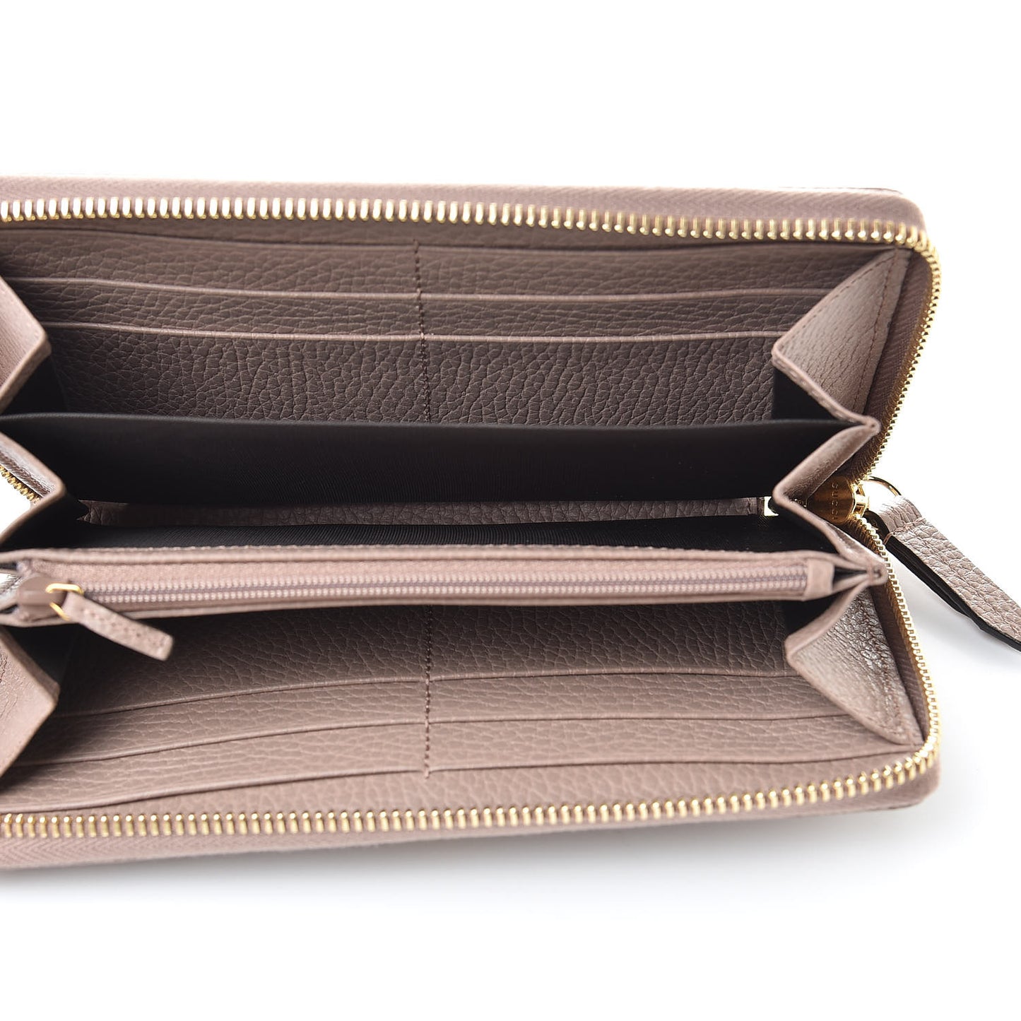Dollar Calfskin GG Marmont Zip Around Wallet Porcelain Rose