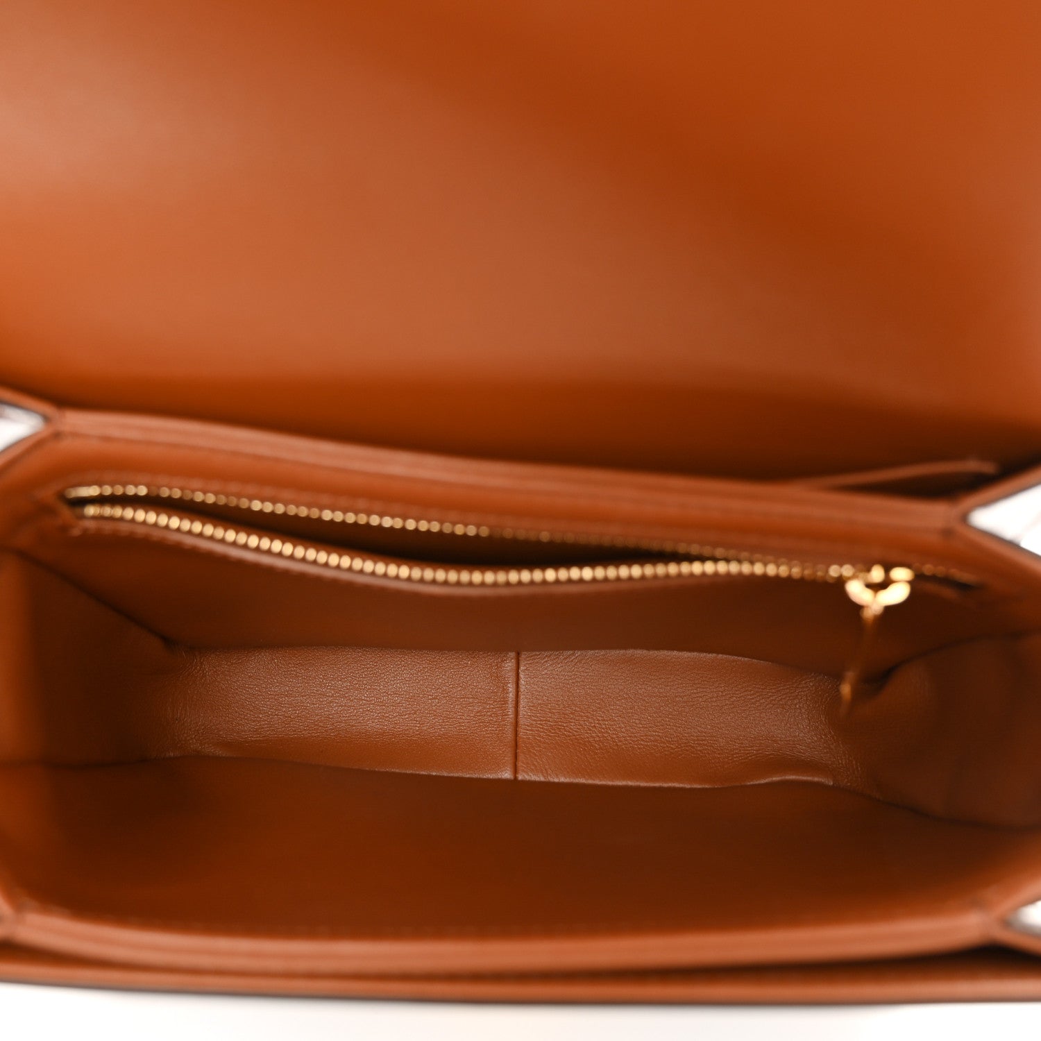 Celine Calfskin Triomphe Canvas Teen Triomphe Bag Tan 5 of 11