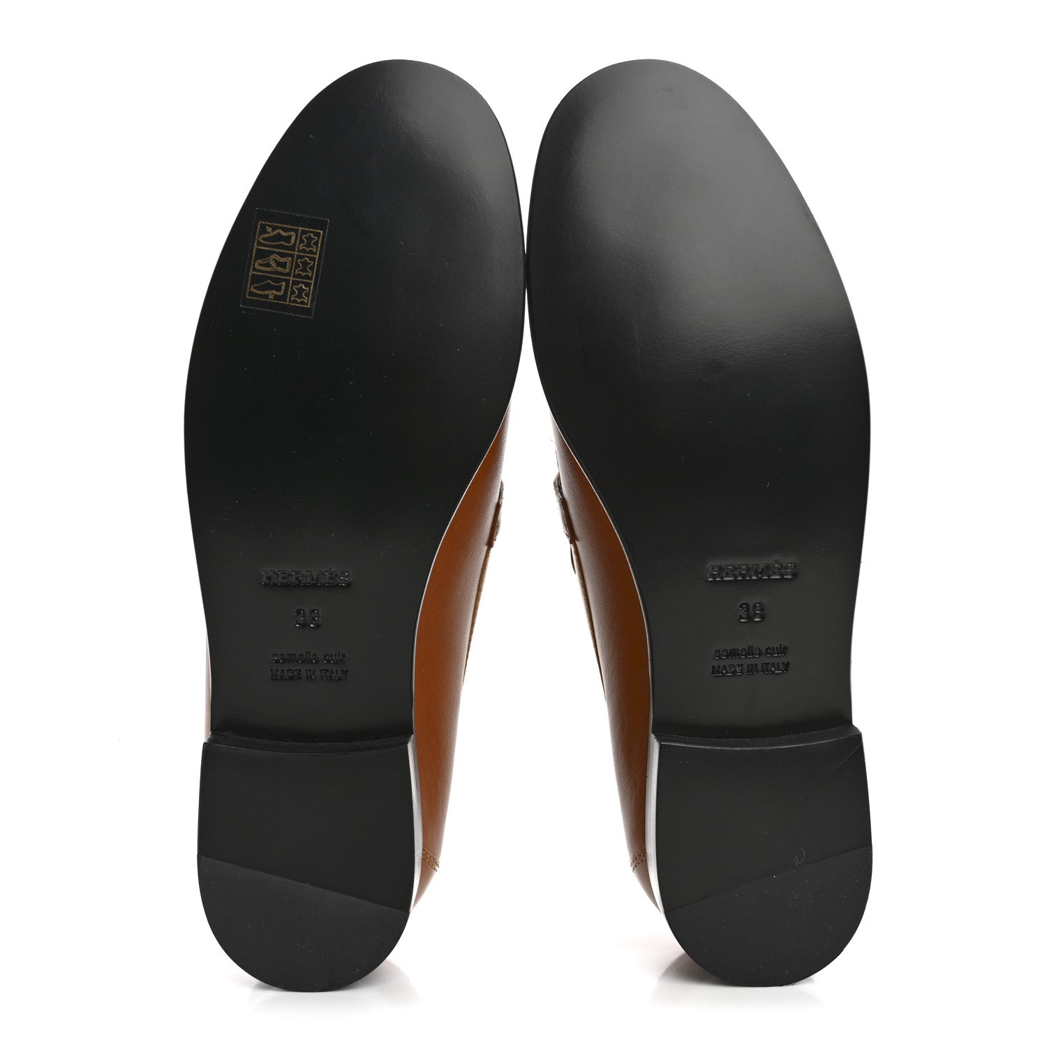 Hermes Calfskin Womens Destin Loafer 38 Naturel 6 of 10