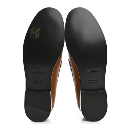 Hermes Calfskin Womens Destin Loafer 38 Naturel 6 of 10