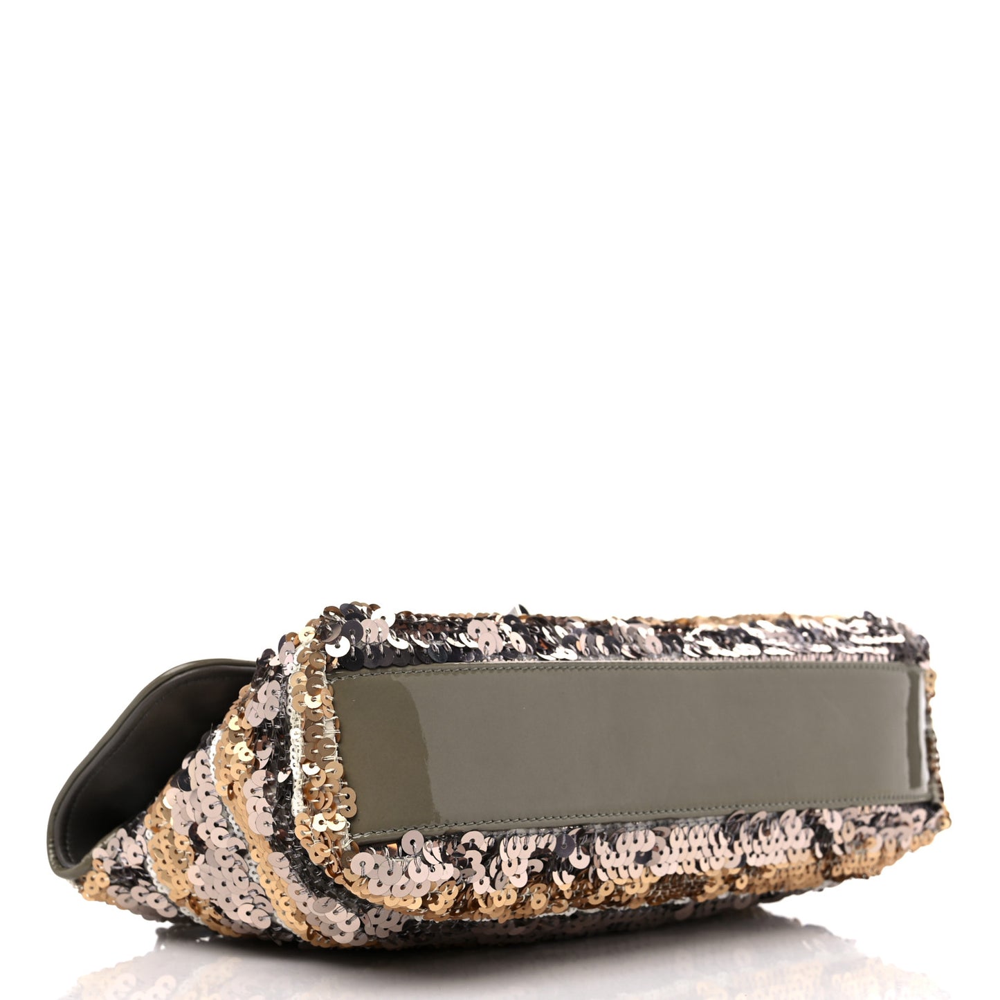 Sequin Striped Medium Reissue Flap Multicolor