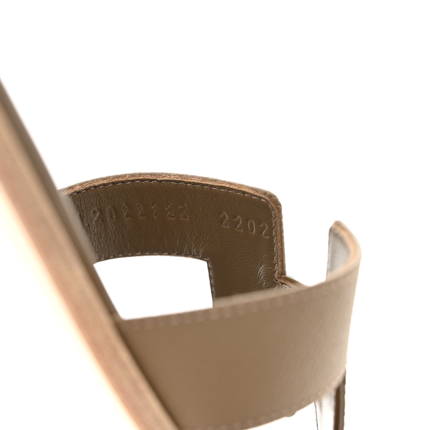 Hermes Epsom Oran Sandals 39 Etoupe 8 of 9