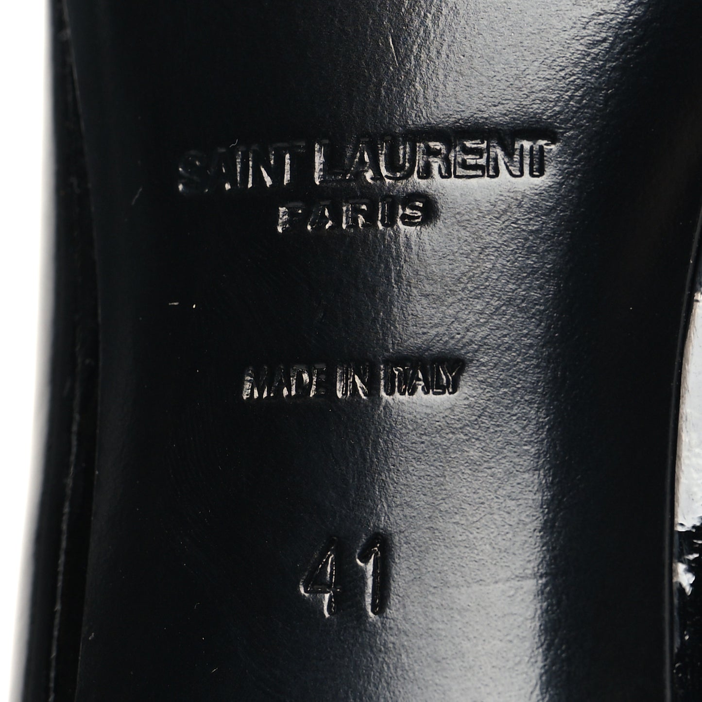 Patent Calfskin Diane 100 Boots 41 Black