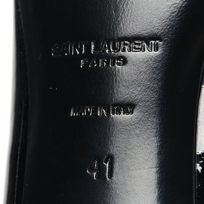 Saint Laurent Patent Calfskin Diane 100 Boots 41 Black 7 of 8