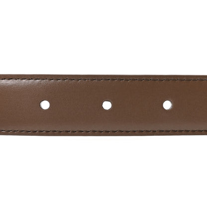 Celine Box Calfskin Small 18mm Triomphe Belt 85 34 Brown 4 of 7