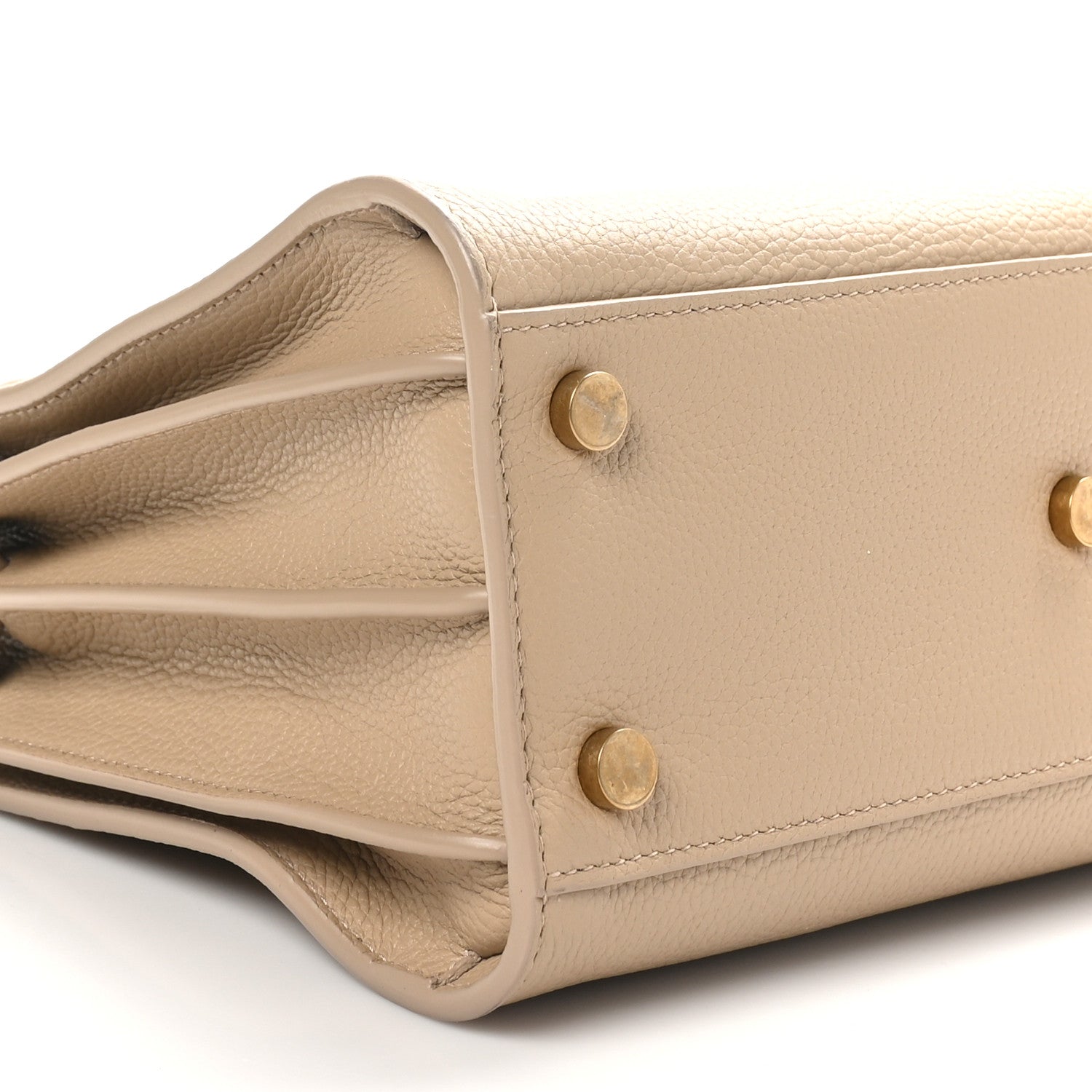 Saint Laurent Grained Calfskin Baby Sac De Jour Souple Dark Beige 9 of 10