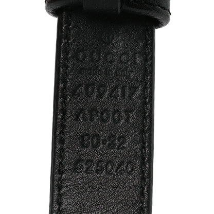 Gucci Calfskin Double G 20mm Belt 80 32 Black 5 of 5