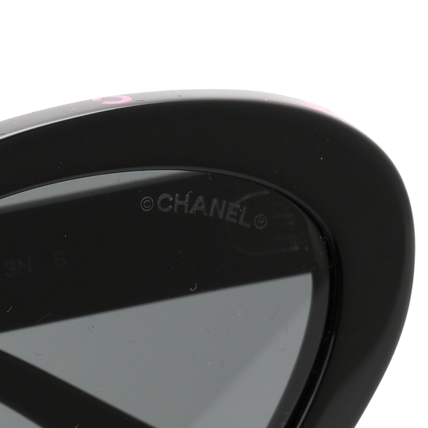 Chanel Acetate Oval Sunglasses 5416-A Black Pink 7 of 8