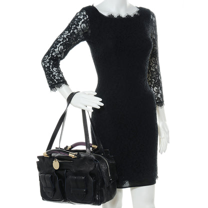 Chloe Leather Saskia Satchel Black 2 of 9