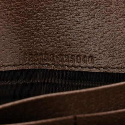 Gucci GG Supreme Monogram Web Ophidia Continental Wallet Brown 7 of 9