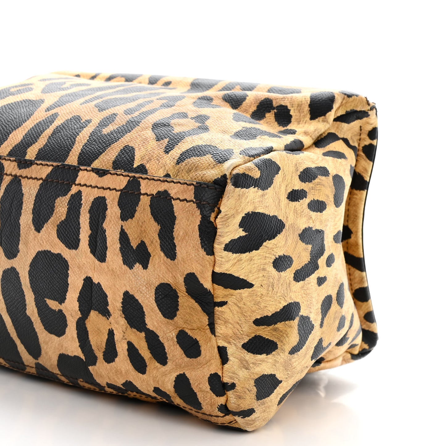 Calfskin Leopard Print Small Pandora Multicolor