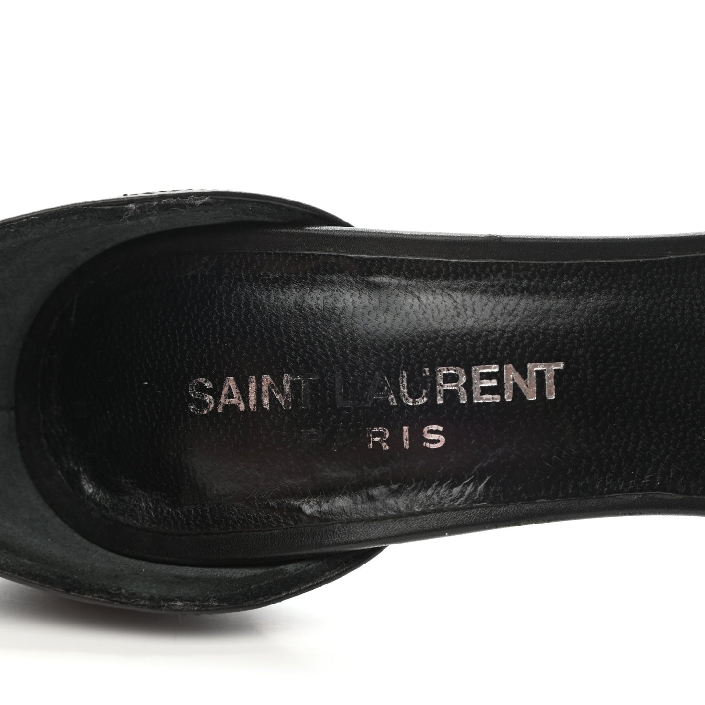 Calfskin Jane 110 Ankle Strap Sandals 36.5 Black