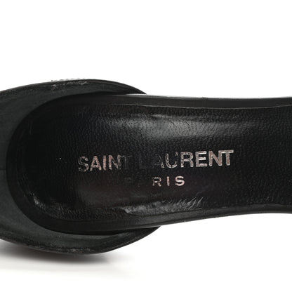 Saint Laurent Calfskin Jane 110 Ankle Strap Sandals 36.5 Black 7 of 11