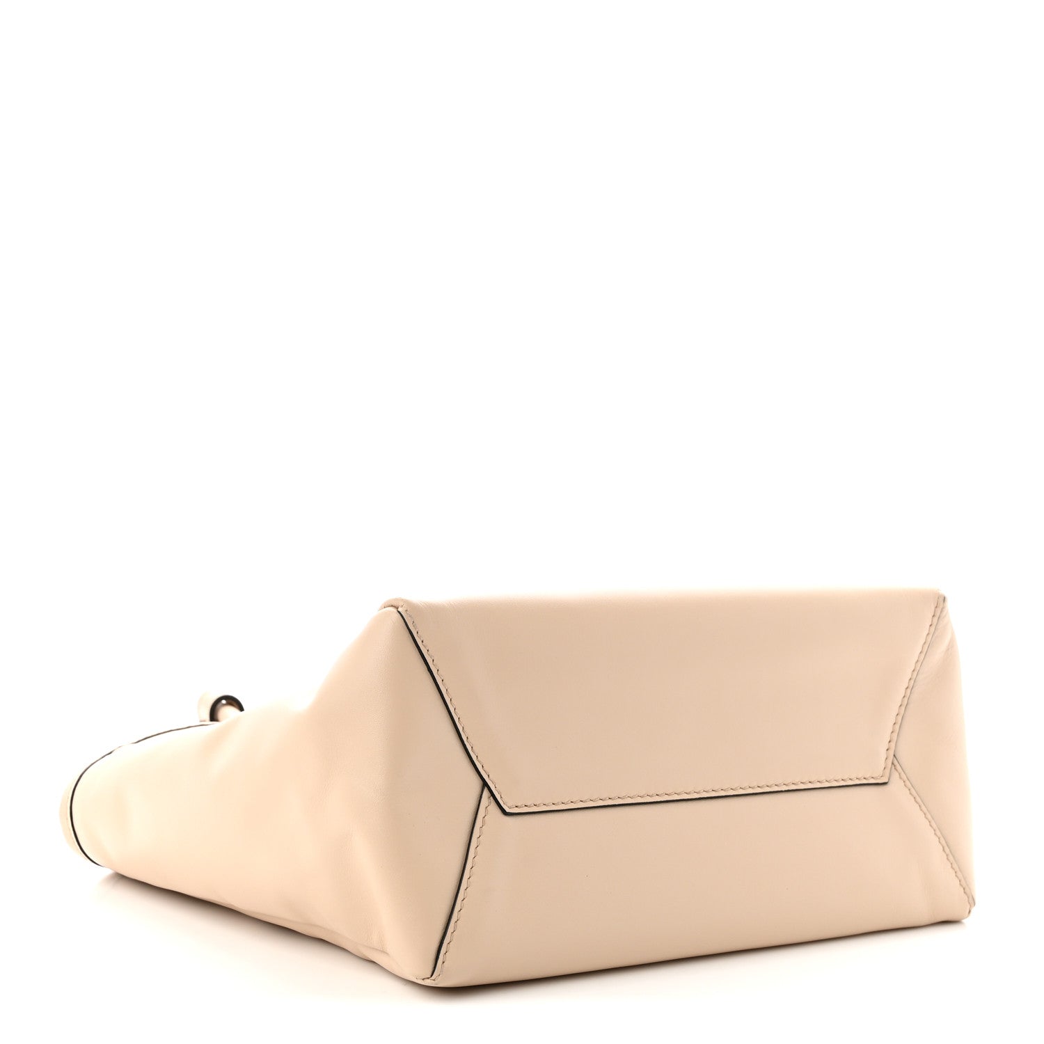 Miu Miu Soft Calf Softy Small Ivy Tote Bag  Travertine Stone 5 of 10