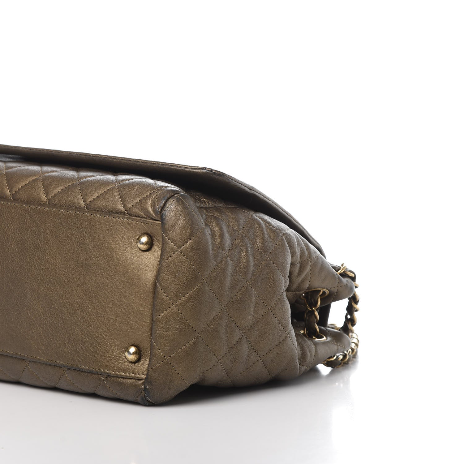 Chanel Metallic Calfskin Quilted Istanbul Accordion Flap Gold 7 of 10