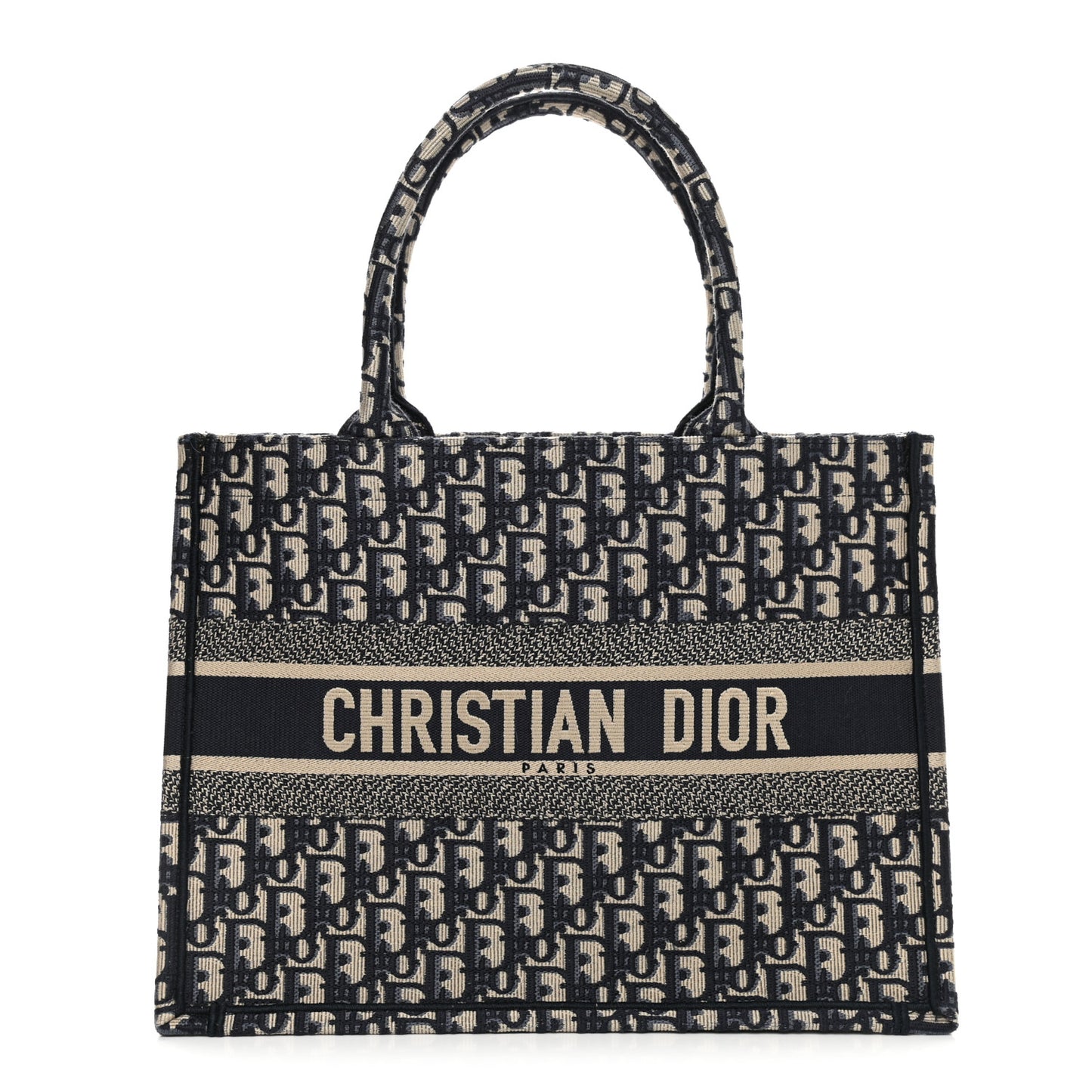 Oblique Medium Book Tote Blue Multicolor
