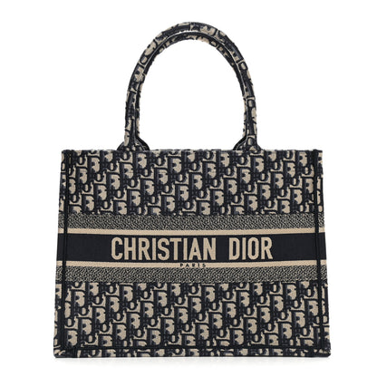 Christian Dior Oblique Medium Book Tote Blue Multicolor 1 of 9