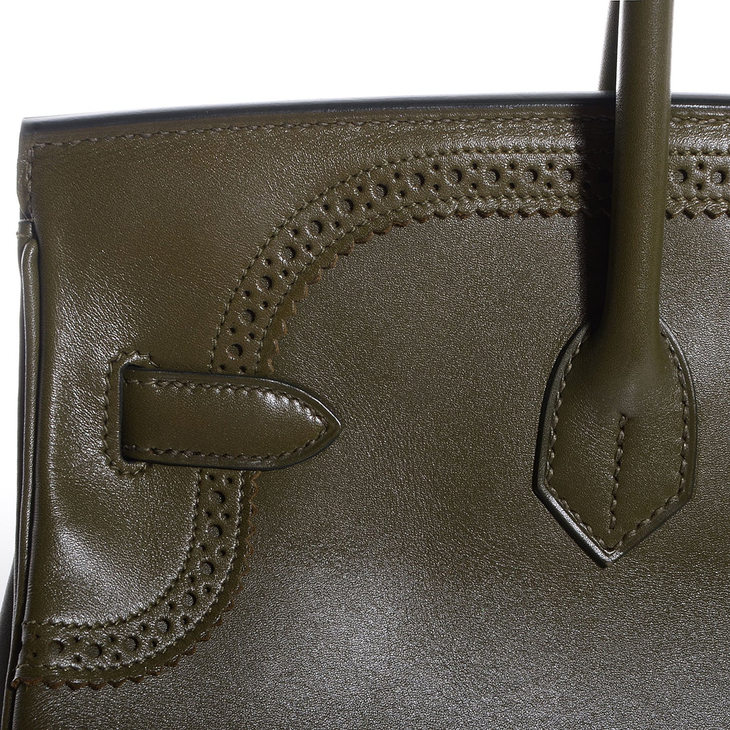 Tadelakt Ghillies Birkin 35 Vert Veronese