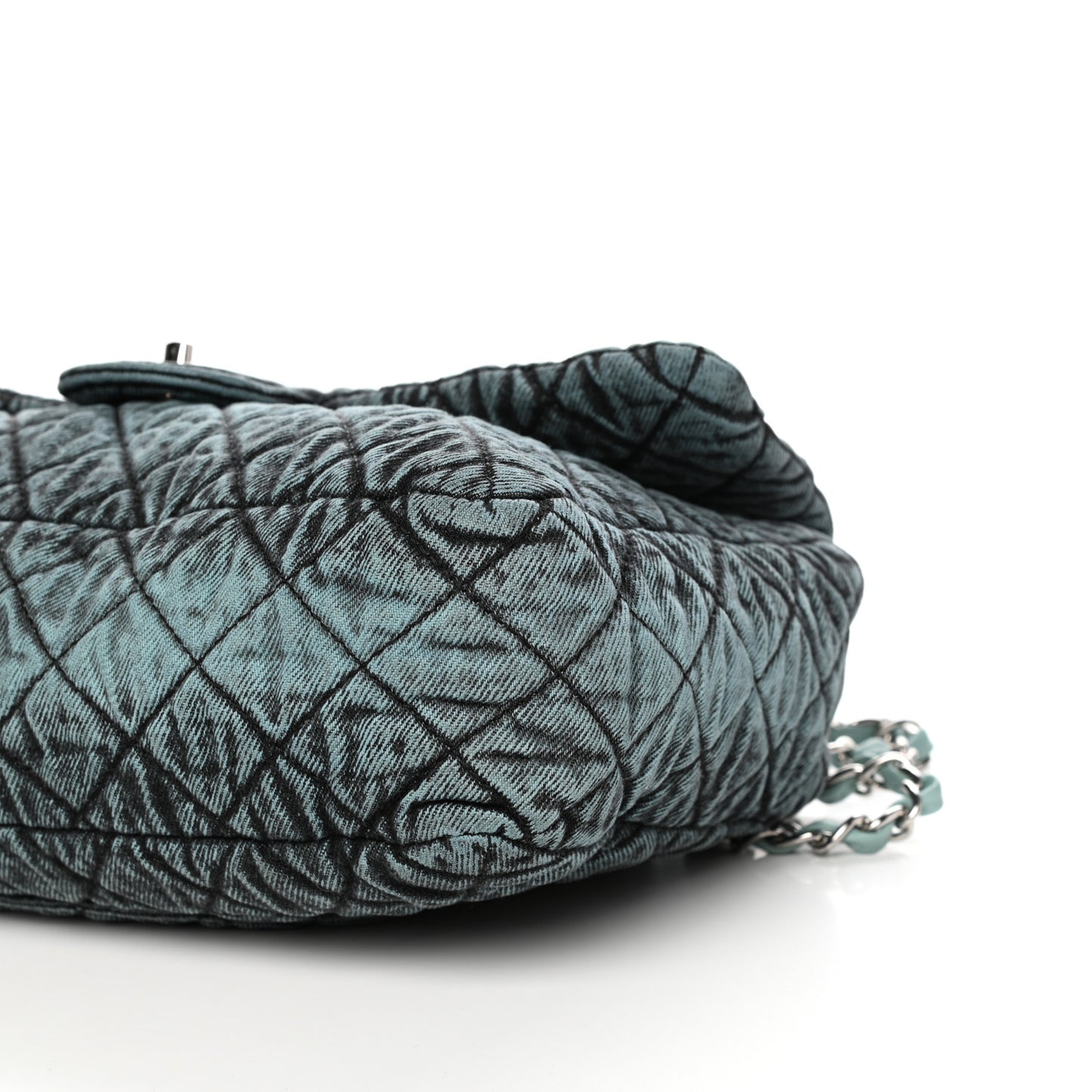 Denim Quilted Denimpression Flap Blue Black