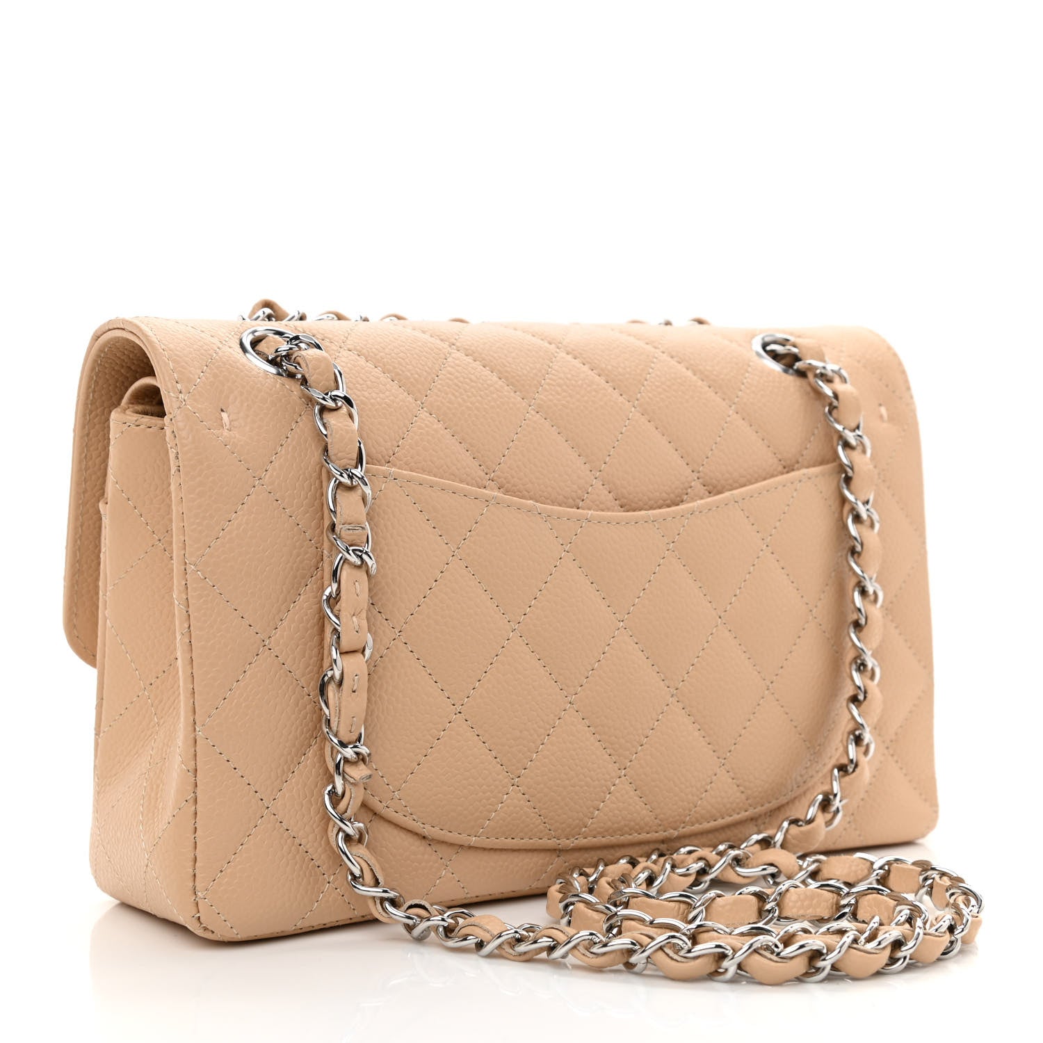 Chanel Caviar Quilted Small Double Flap Beige 3 of 11