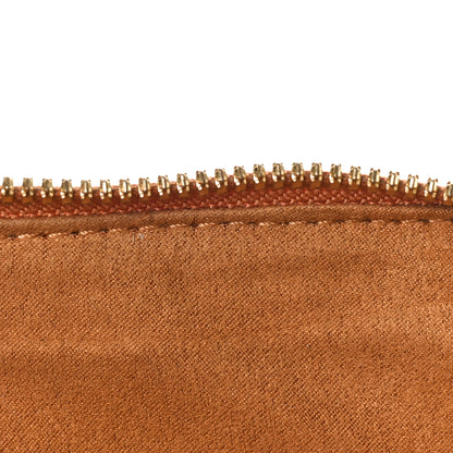 MCM Visetos Liz Shopper Tote Pouch Cognac 12 of 13