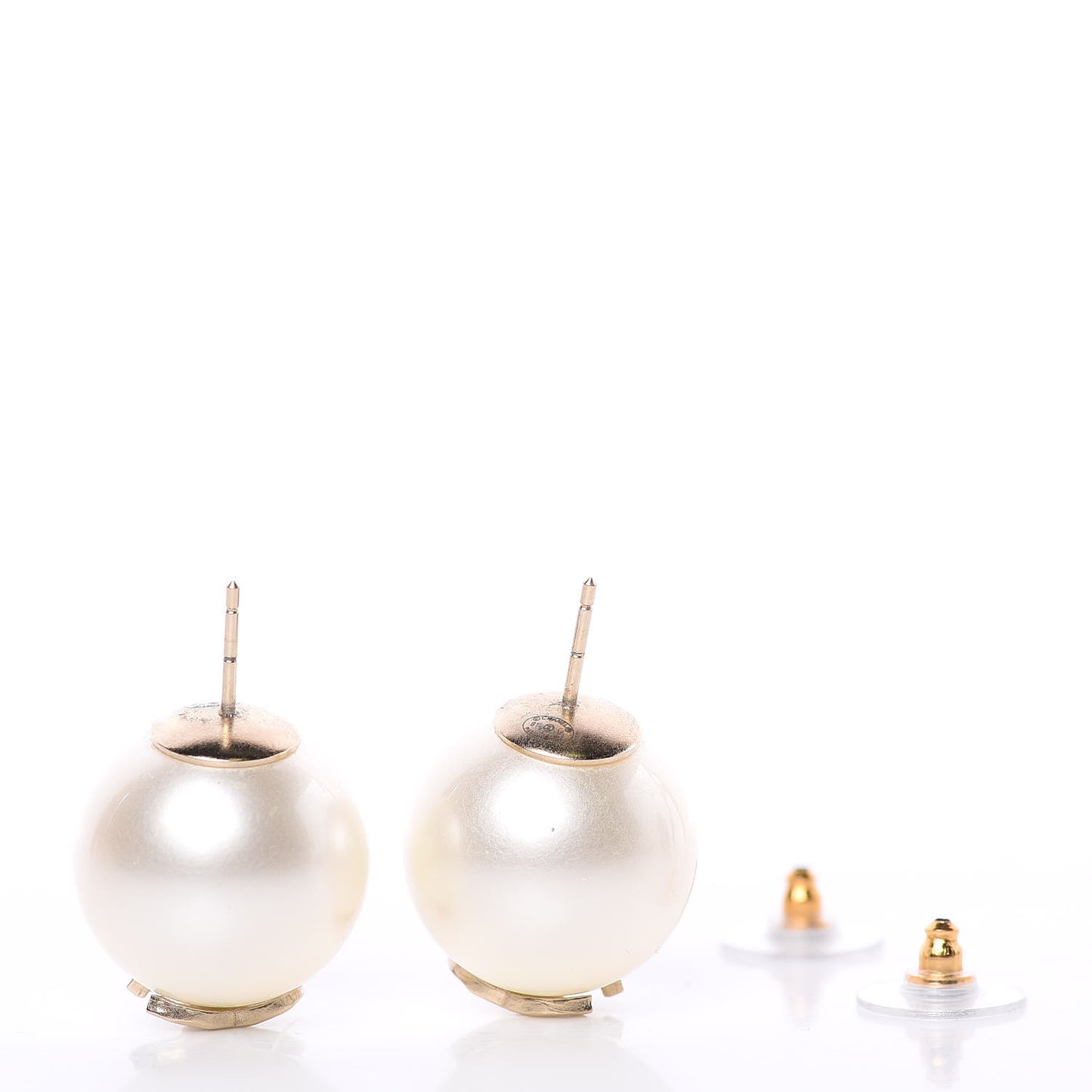 Pearl CC Large Earrings Gold