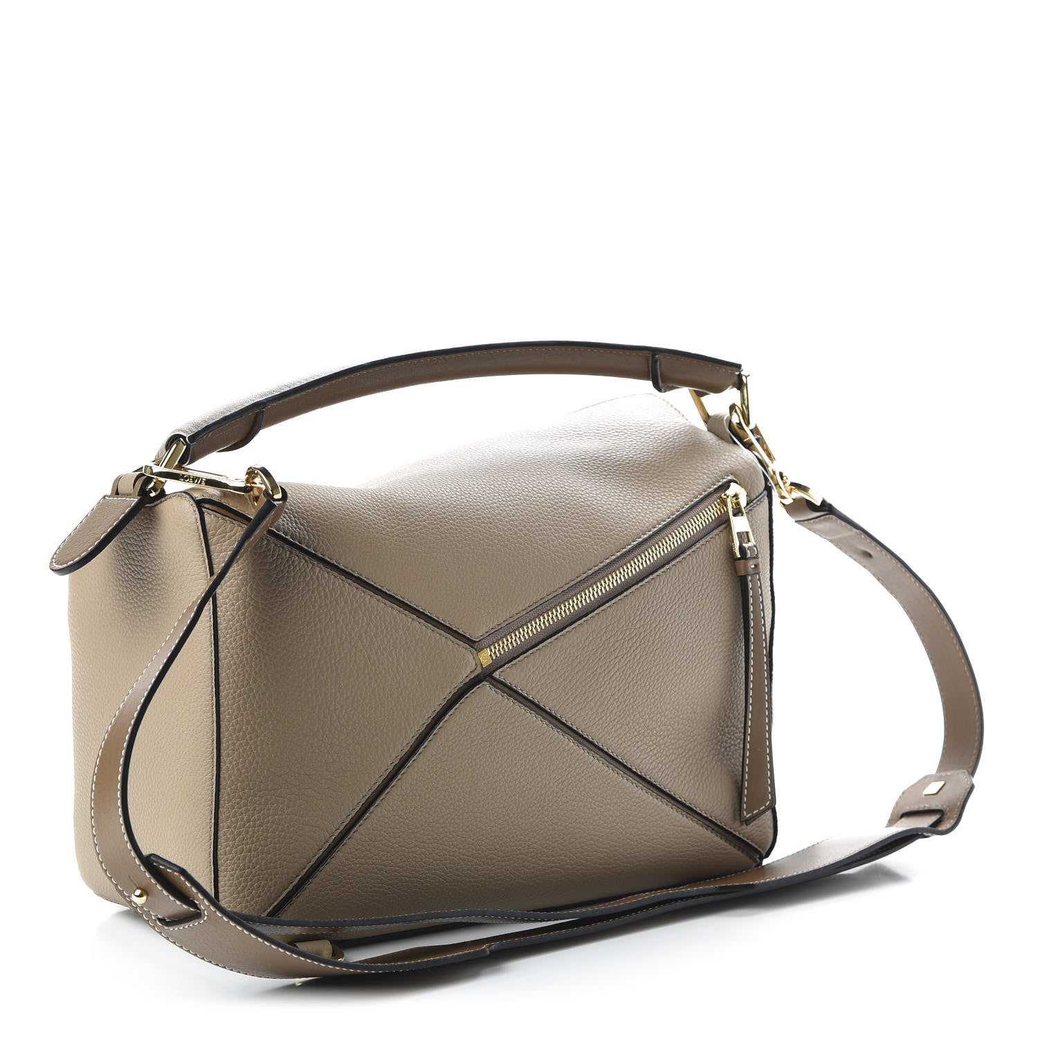 Loewe Calfskin Medium Puzzle Bag Sand Mink 2 of 8