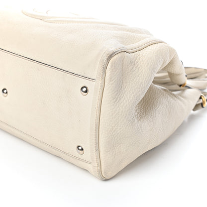 Gucci Pebbled Calfskin Medium Soho Shoulder Bag Off White 10 of 10