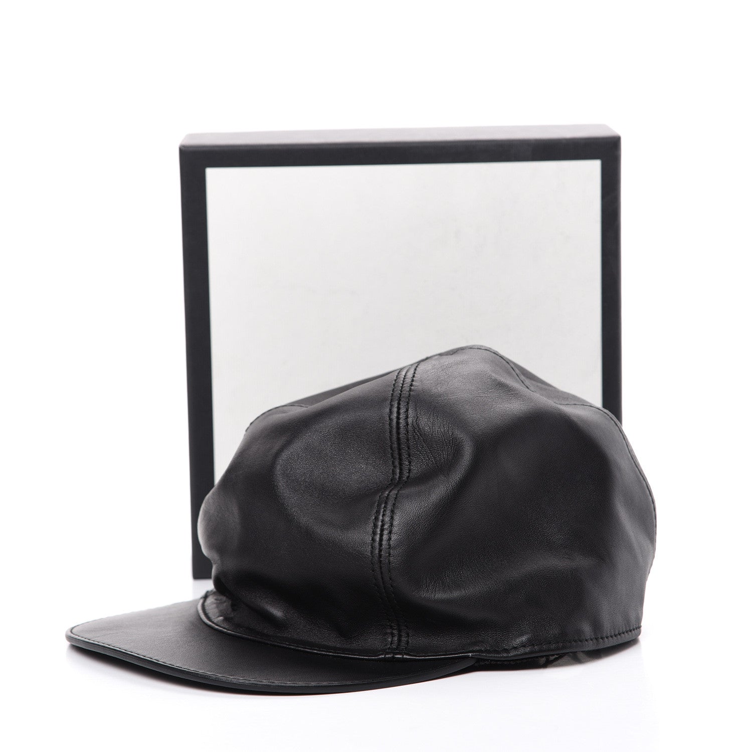 Gucci Nappa Charlotte Baseball Hat XS Black 7 of 7