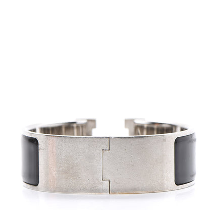 Hermes Enamel Wide Clic Clac H Bracelet GM Black 3 of 8