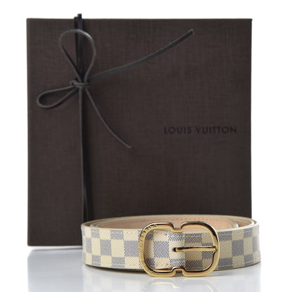 Louis Vuitton Damier Azur 25mm Mini Belt 85 34 7 of 7