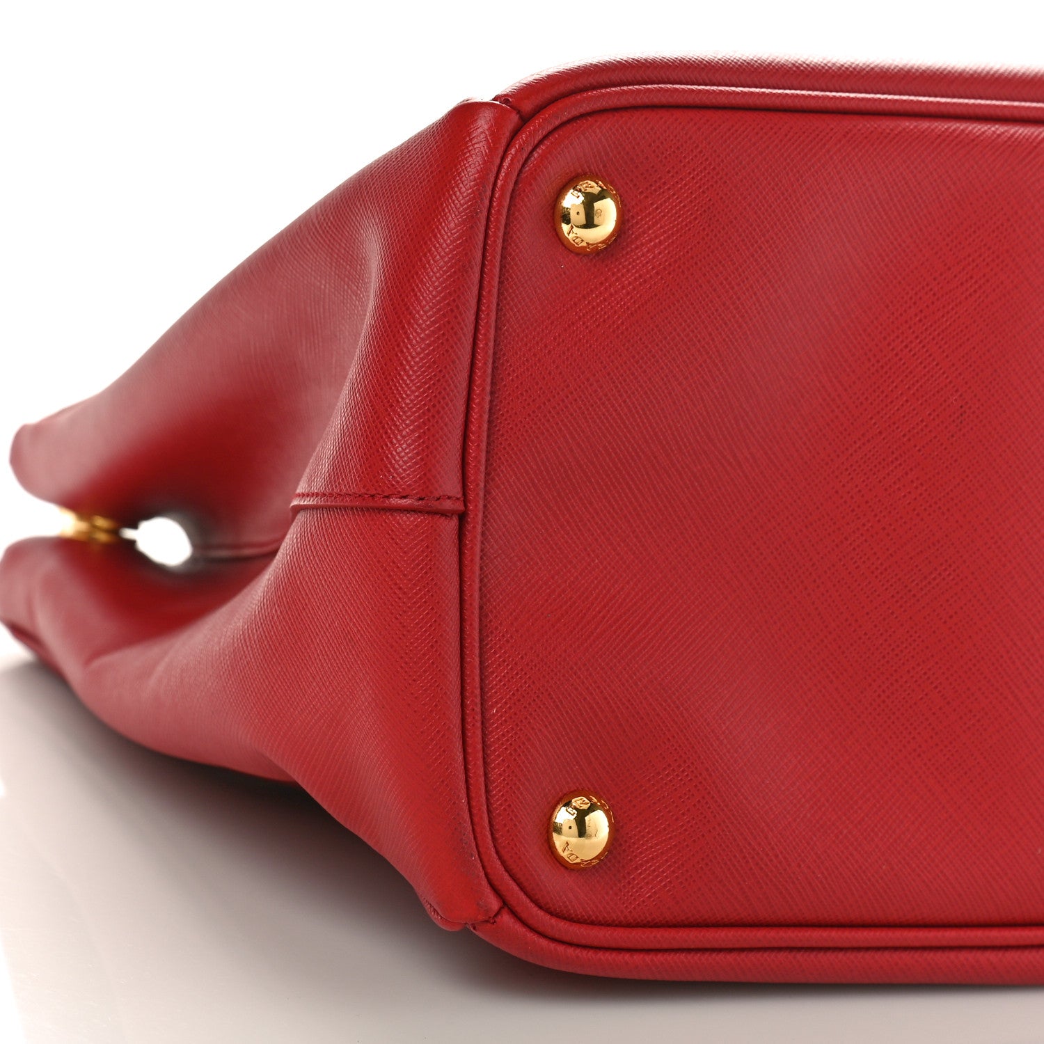 Prada Saffiano Large Galleria Double Zip Tote Fuoco 7 of 8