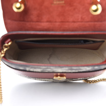 Chloe Calfskin Lizard Embossed Small Aby Lock Sepia Brown 5 of 12