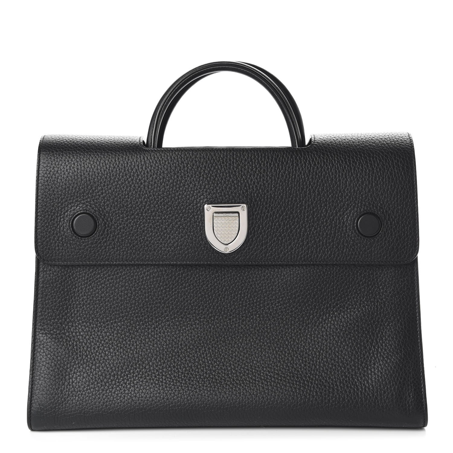 Christian Dior Grained Calfskin Large Diorever Flap Black 1 of 9