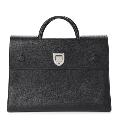 Christian Dior Grained Calfskin Large Diorever Flap Black 1 of 9