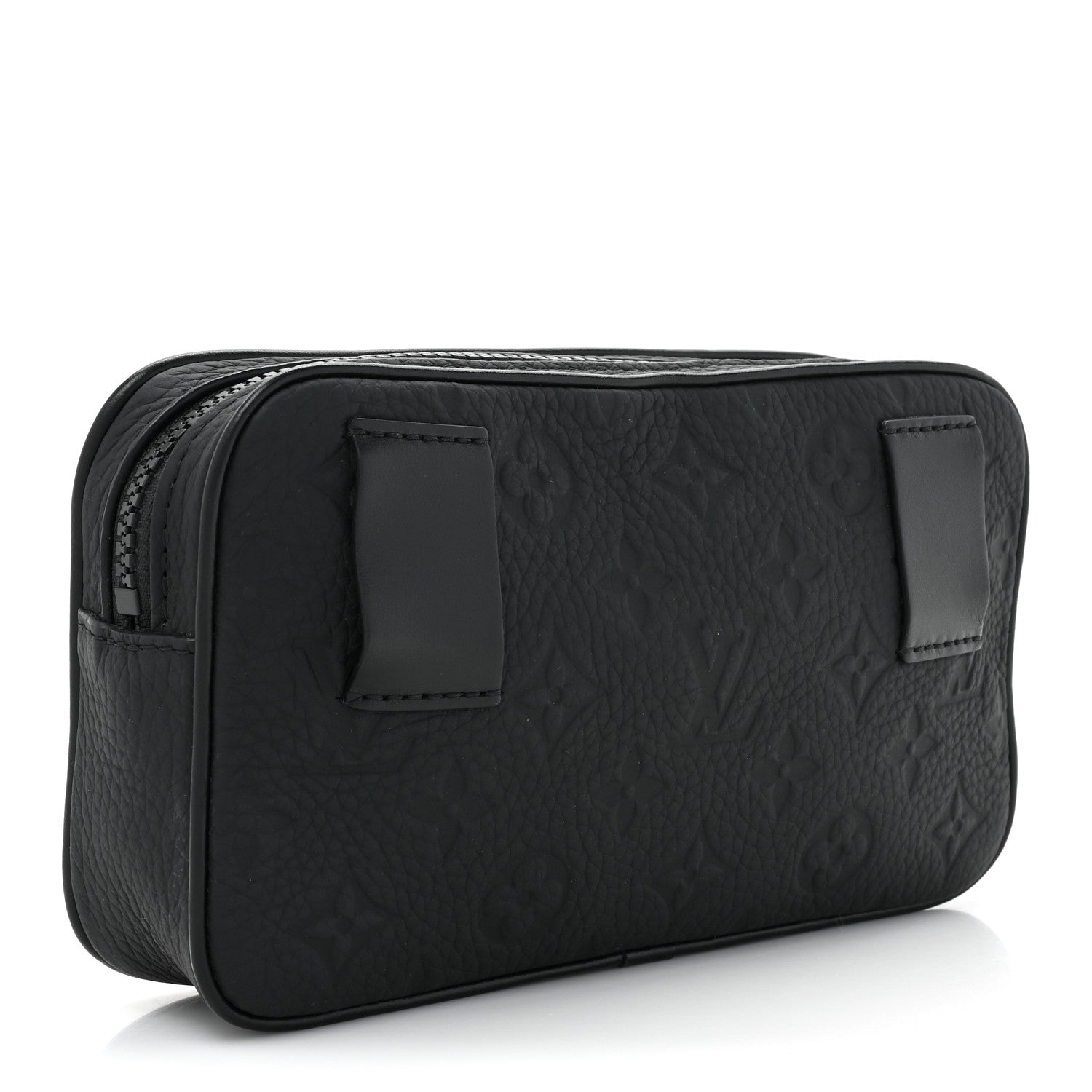 Louis Vuitton Taurillon Monogram Uniformes Solar Ray Soft Pochette Volga Belt Bag Black 3 of 9